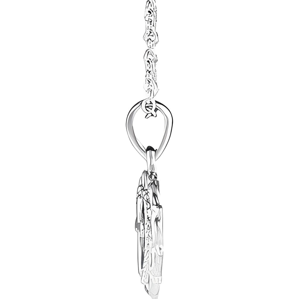 Sterling Silver Youth Heart with Cross 16-18" Necklace