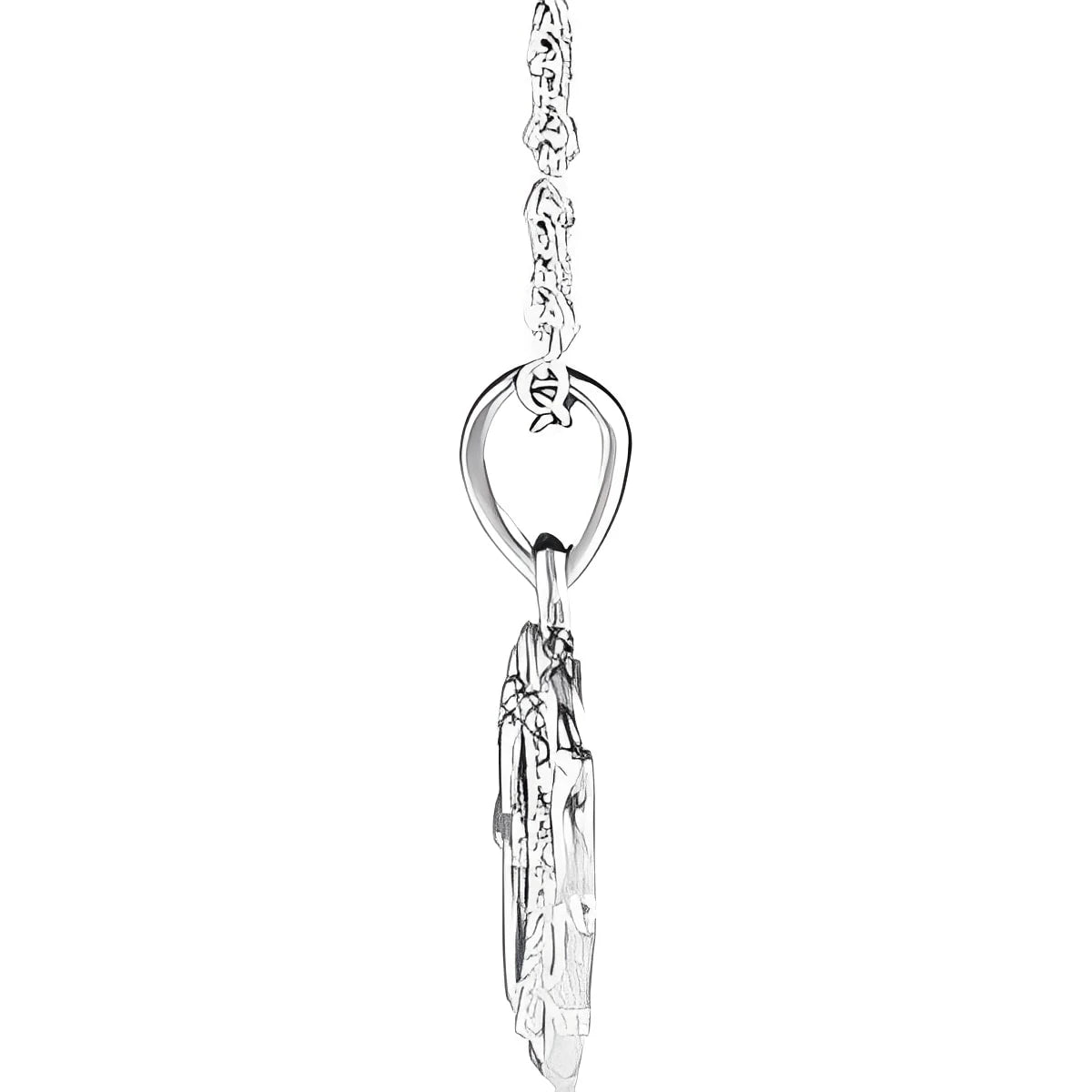 Sterling Silver Youth Heart with Cross 16-18" Necklace