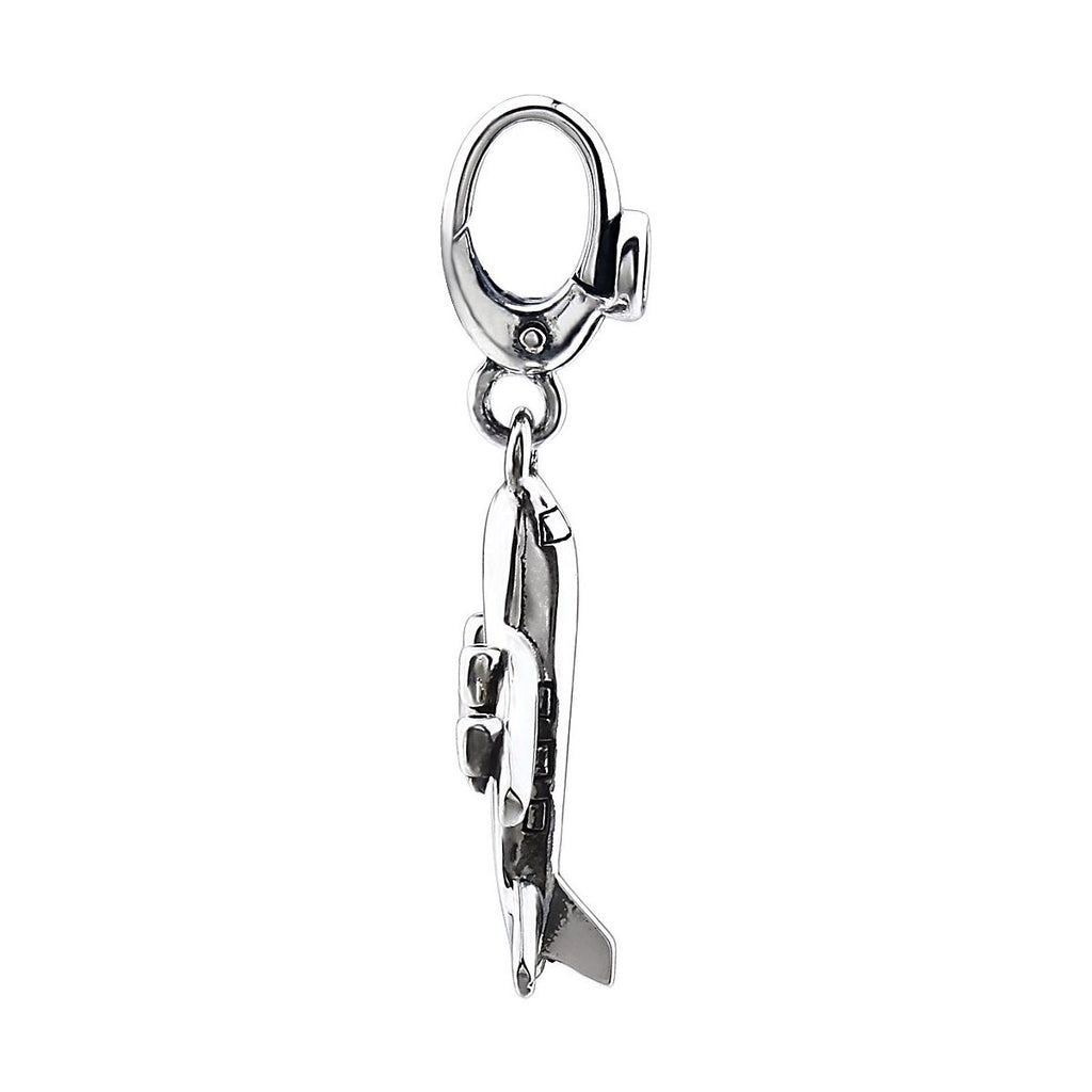 Sterling Silver Plane  Charm/Pendant