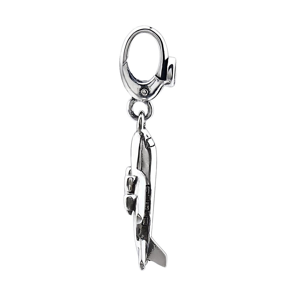 Sterling Silver Plane  Charm/Pendant