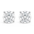 IGI Certified 14K White Gold 1.00 Cttw Round Lab Grown Diamond Solitaire Stud Earrings