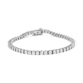 .925 Sterling Silver 1/2 Cttw Diamond Illusion-Set Miracle Plate Tennis Bracelet (I-J Color, I3 Clarity) - 7"