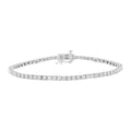 .925 Sterling Silver 1.0 cttw Miracle Set Round-Cut Diamond Tennis Bracelet (I-J Color, I3 Clarity) - 7.25"