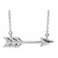 Sterling Silver Arrow 16"-18" Necklace
