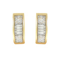 14k Yellow Gold 1/4ct TDW Diamond Earrings (H-I, SI1-SI2)