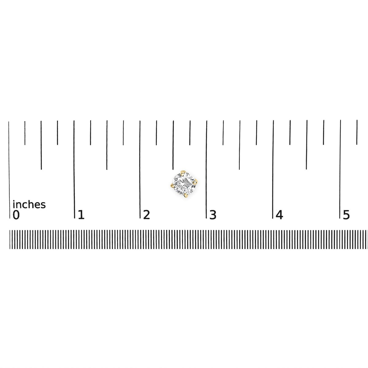14K Gold 1/2 Cttw Lab Grown Diamond Solitaire Stud Earrings