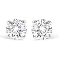 14K Gold 1.0 Cttw Lab Grown Diamond Solitaire Stud Earrings