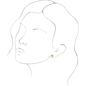 14K Yellow Gold Eye of Providence Earrings