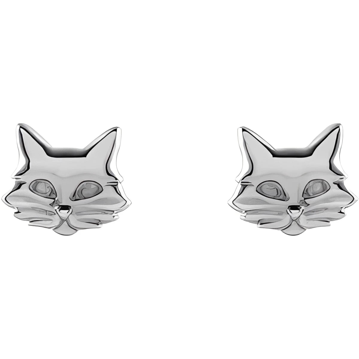 Sterling Silver Tiny Cat Earrings