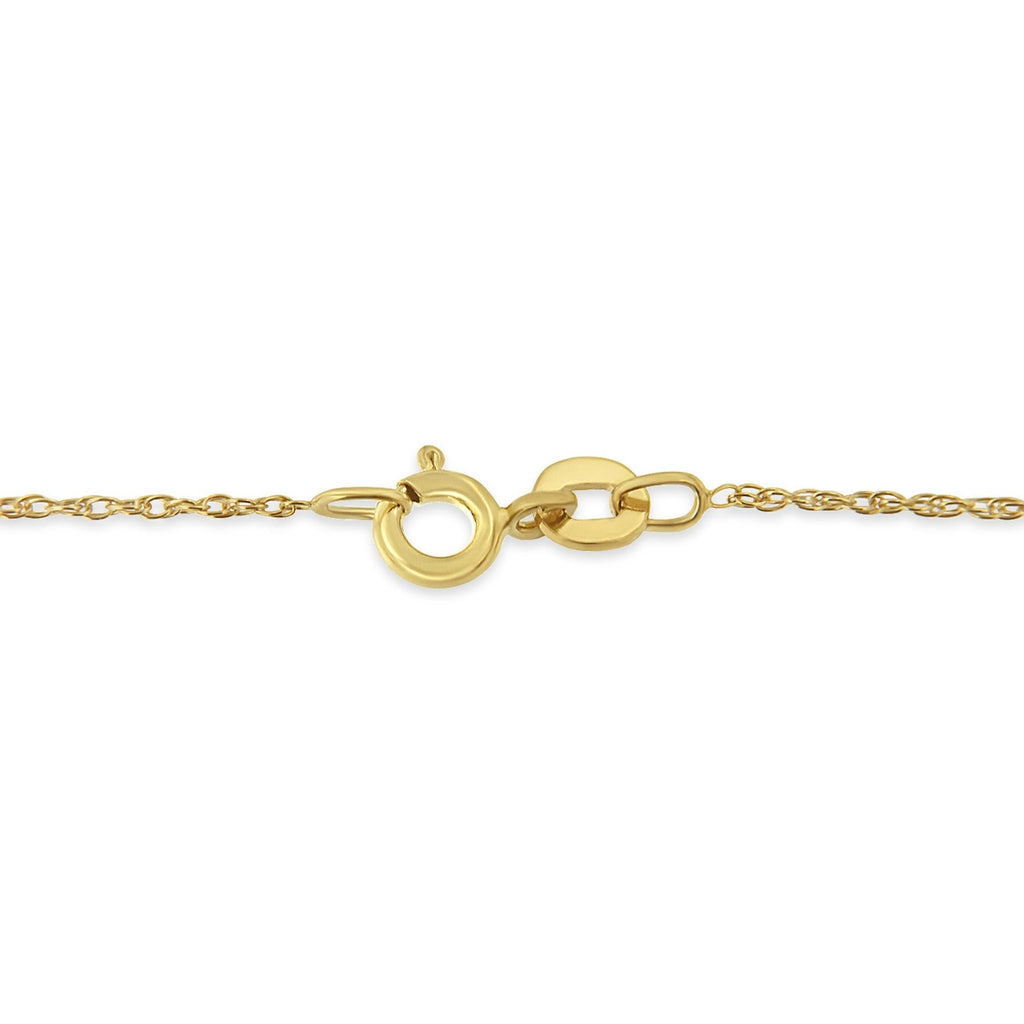 14K Yellow Gold Plated .925 Sterling Silver Miracle Set Diamond Accent Cross 18" Pendant Necklace (H-I Color, I2 Clarity)