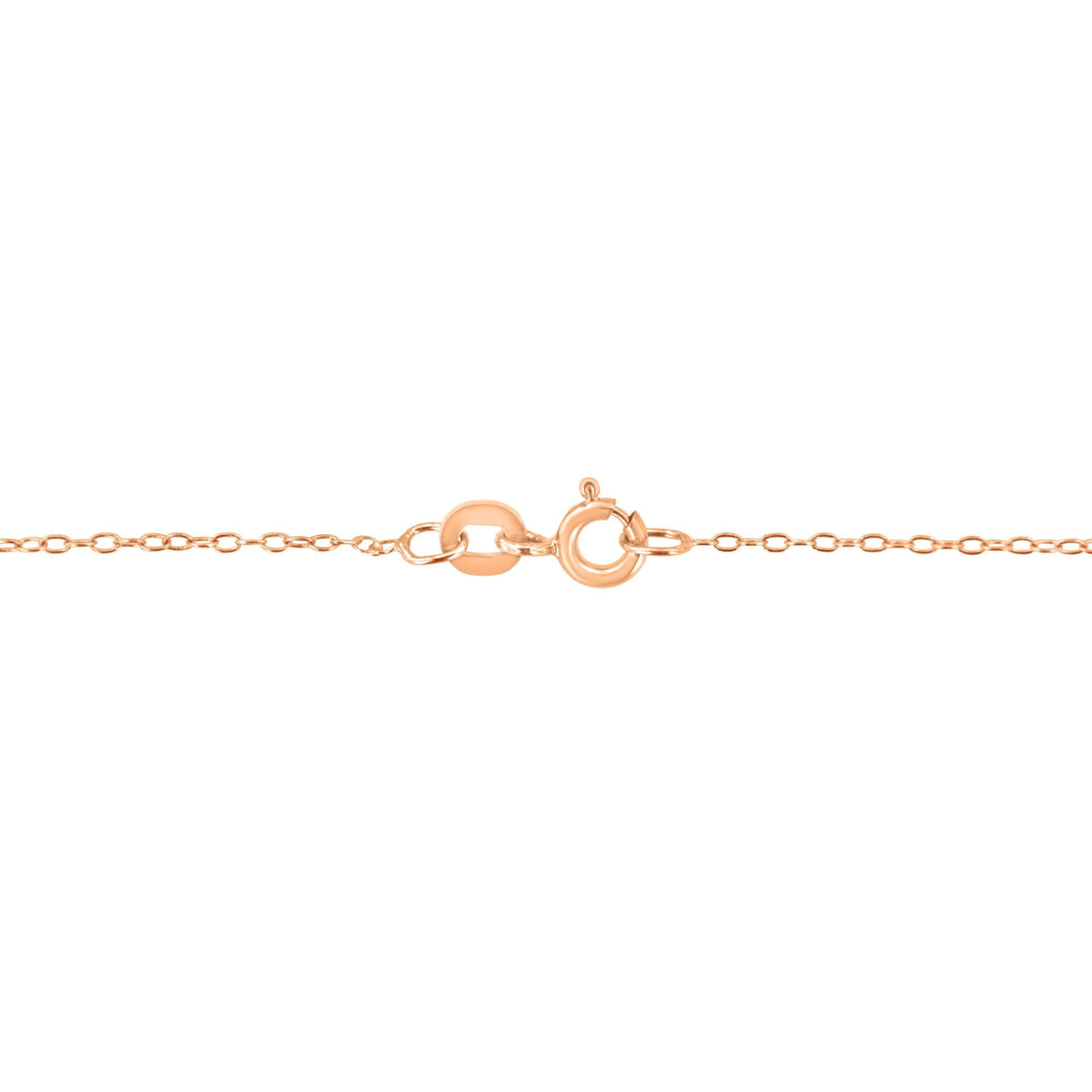 AGS Certified 10K Rose Gold 1/5 Cttw Bezel Set Round Diamond Solitaire 16-18" Adjustable Pendant Necklace (I-J Color, VS1-VS2 Clarity)