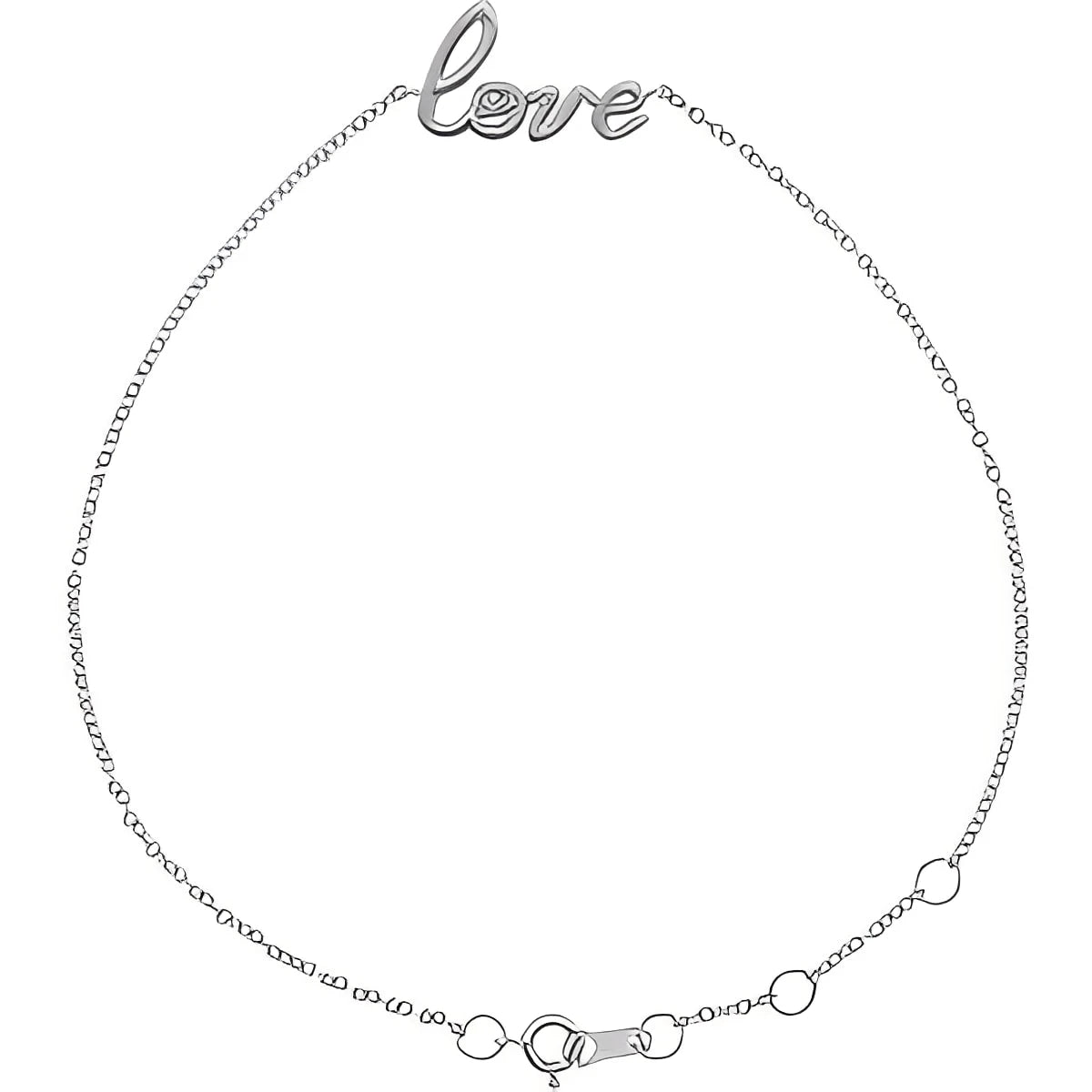14K Yellow Gold Love 6 1/2-7 1/2" Bracelet