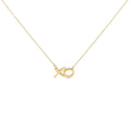 Gold Vermeil Diamond Accent "XO" Necklace