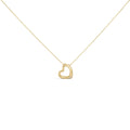 Gold Vermeil Diamond Accent Heart Pendant Necklace