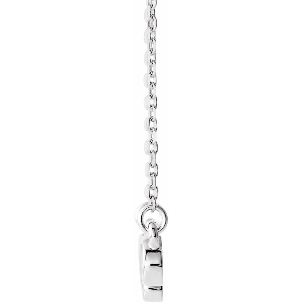 Sterling Silver Infinity-Inspired Heart 16-18" Necklace