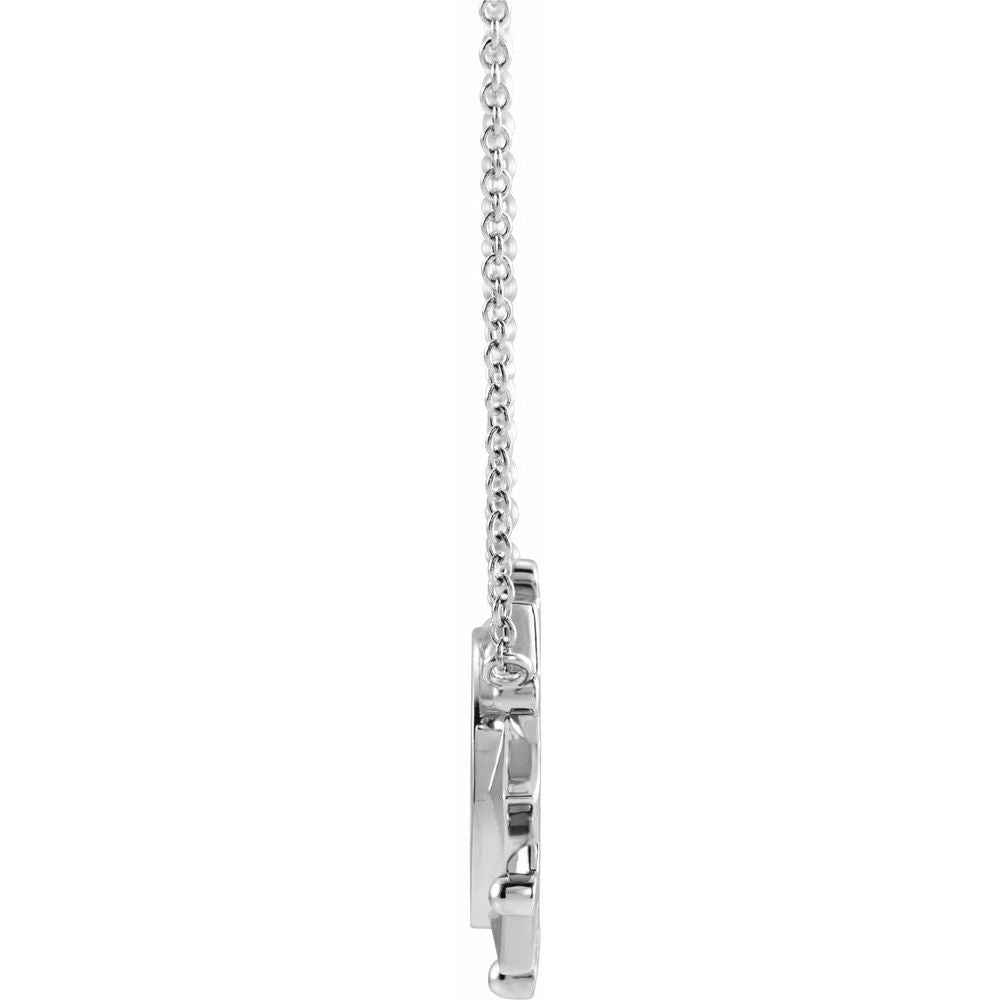 Sterling Silver Geometric 18" Necklace