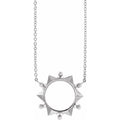 Sterling Silver Geometric 18" Necklace