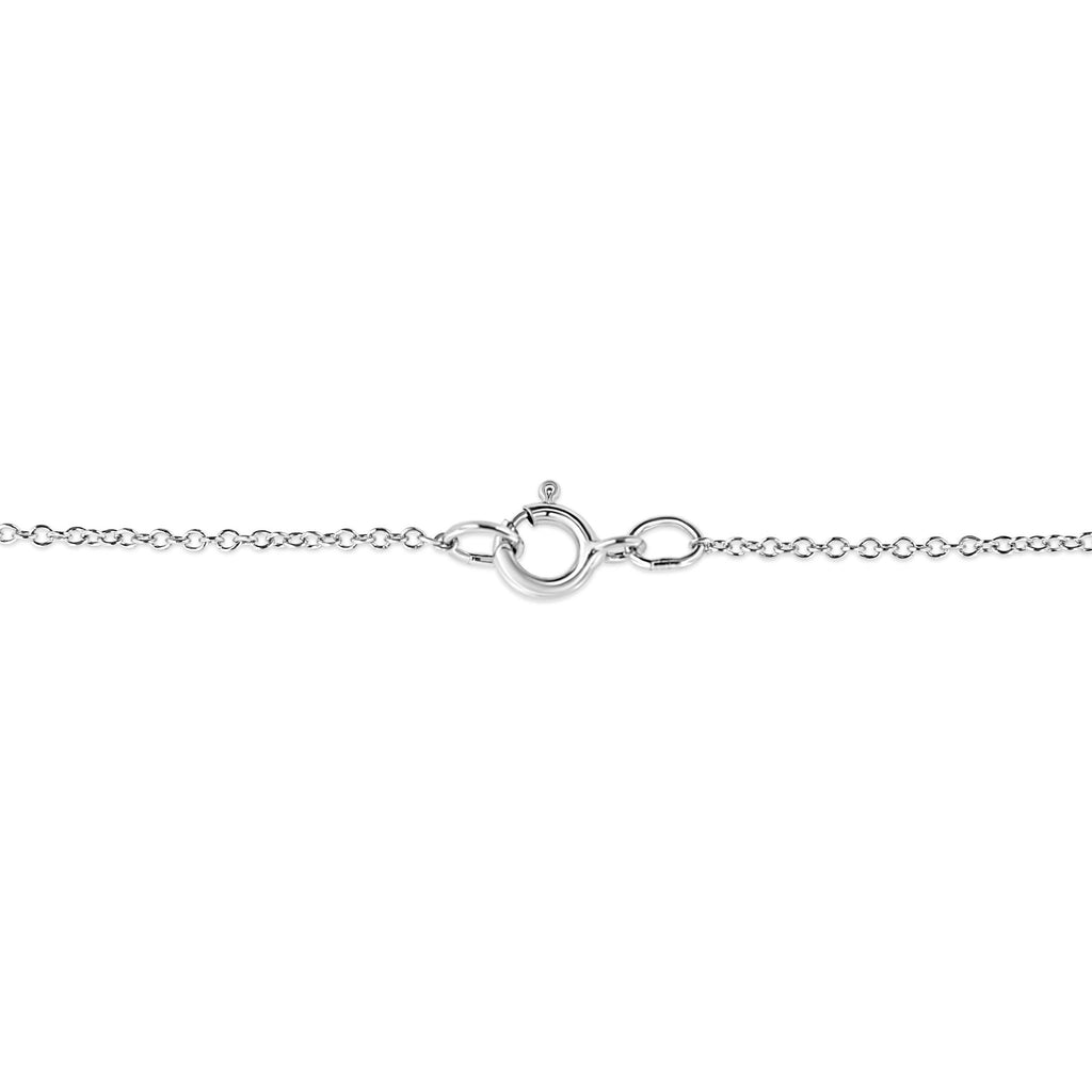 .925 Sterling Silver Pave-Set Diamond Accent Kite Shape 18" Pendant Necklace (I-J Color, I1-I2 Clarity)