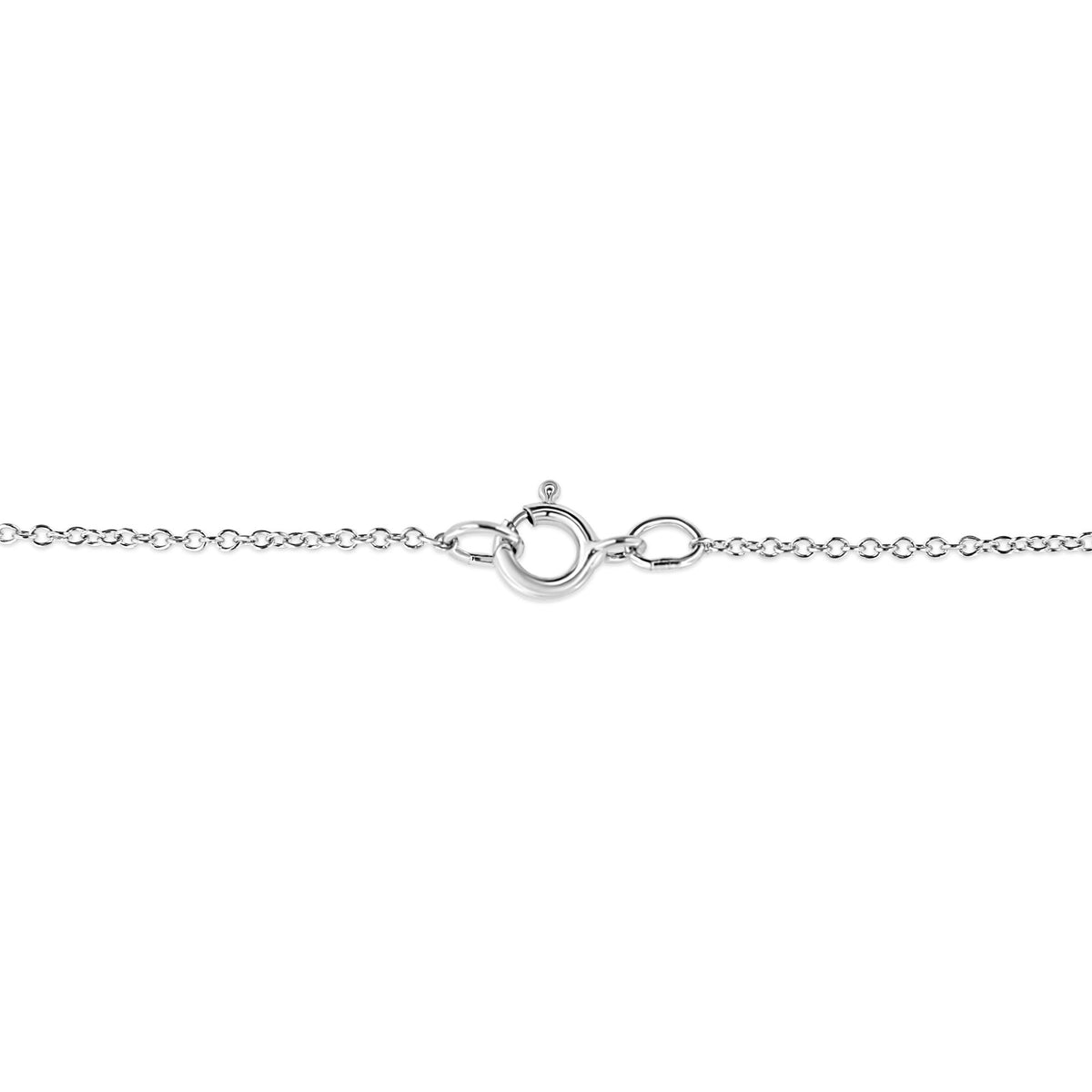 .925 Sterling Silver Pave-Set Diamond Accent Kite Shape 18" Pendant Necklace (I-J Color, I1-I2 Clarity)