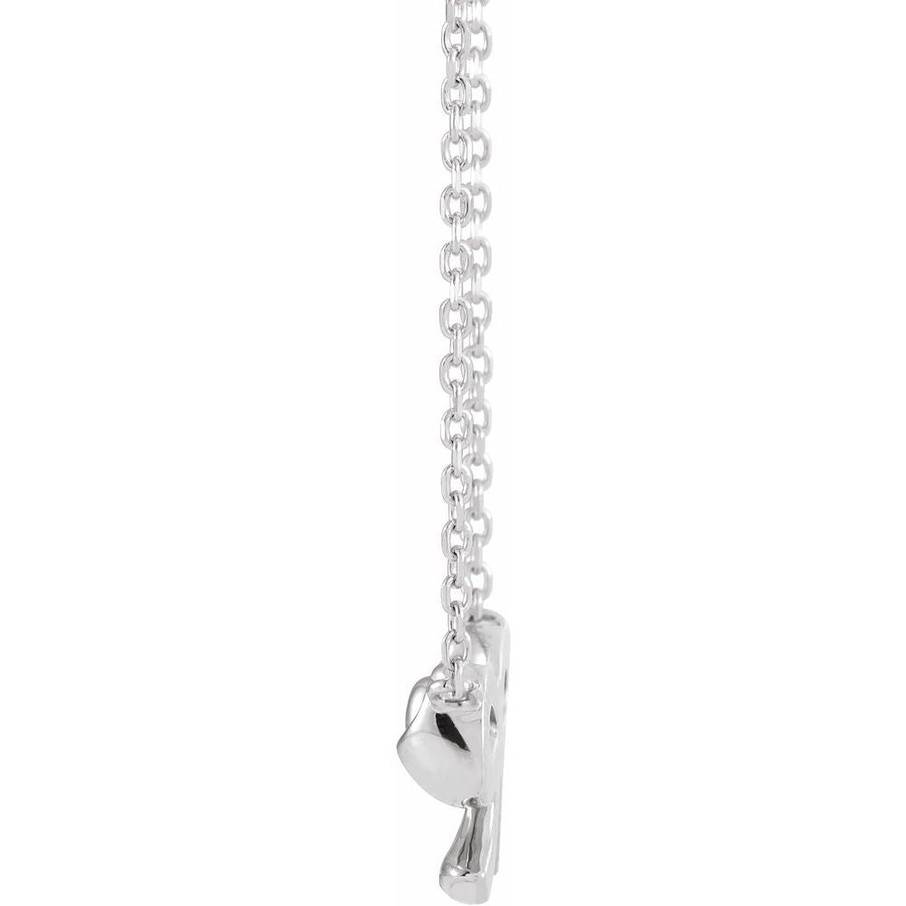 Sterling Silver Bow 18" Necklace