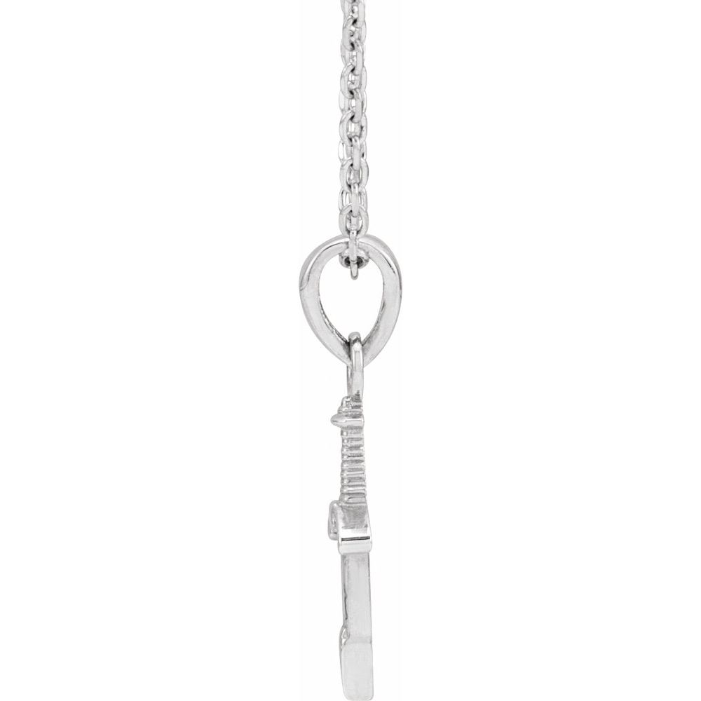 Sterling Silver Dagger 16-18" Necklace