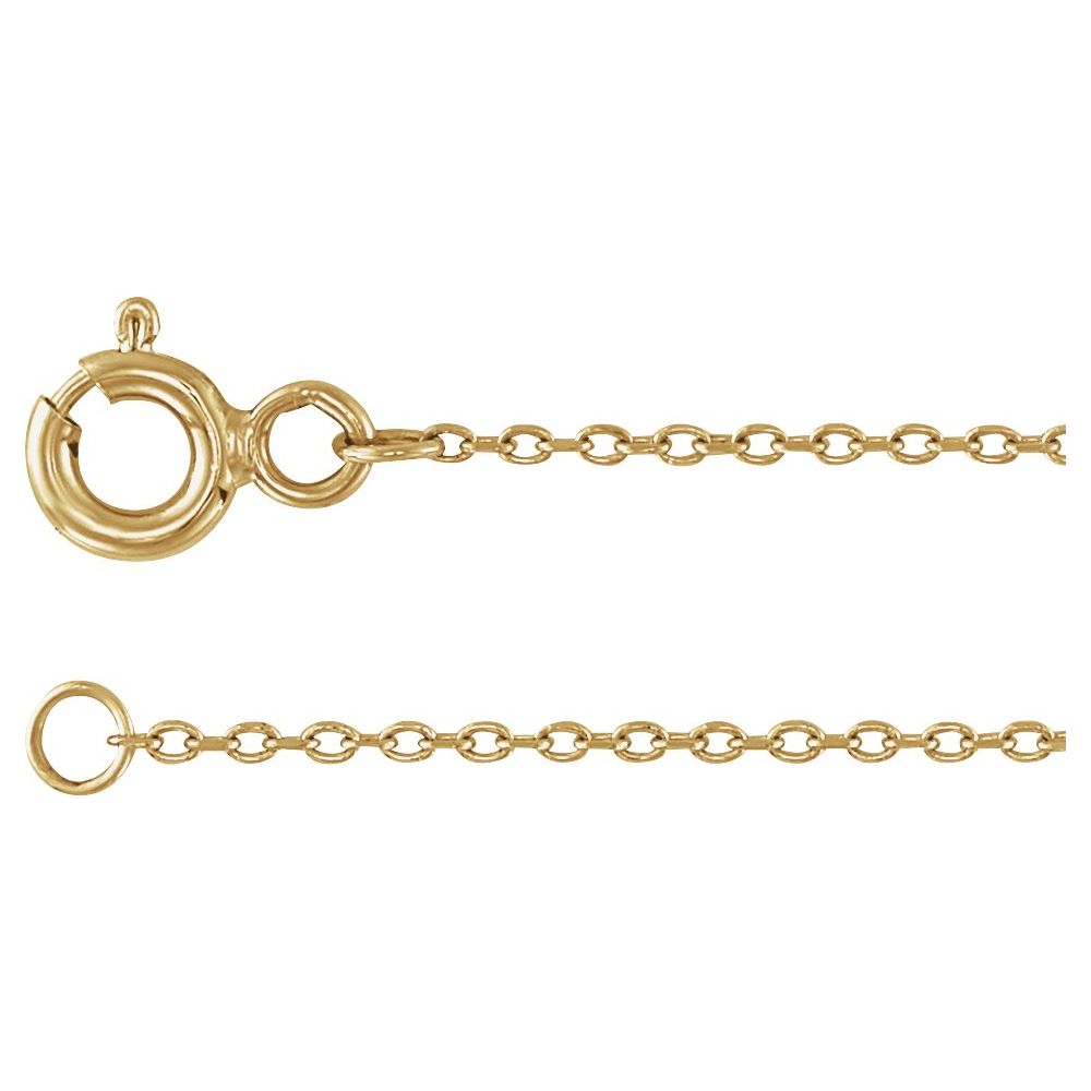 14K Yellow Gold Star 9" Anklet
