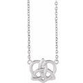 Sterling Silver Celtic-Inspired 16-18" Necklace