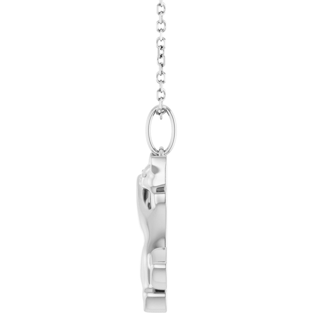 Sterling Silver Cat 16-18" Necklace