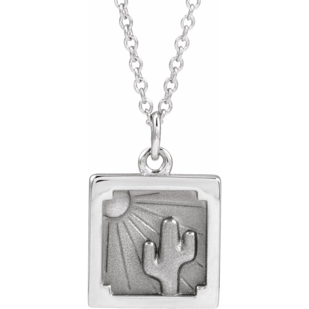 Sterling Silver Desert 16-18" Necklace