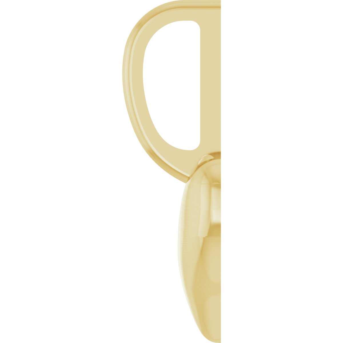 14K Rose Gold Puffed Heart Charm/Pendant
