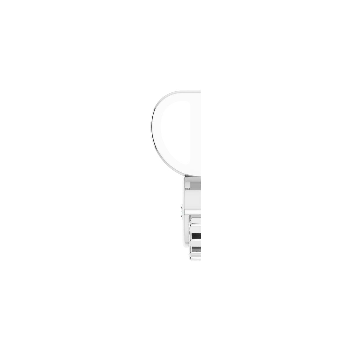 Sterling Silver .02 CT Natural Diamond Evil Eye Charm/Pendant