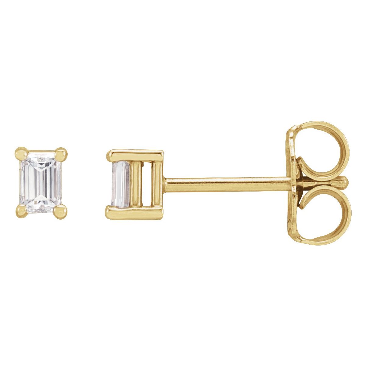 14K Yellow Gold .08 CTW Natural Diamond Stud Earrings