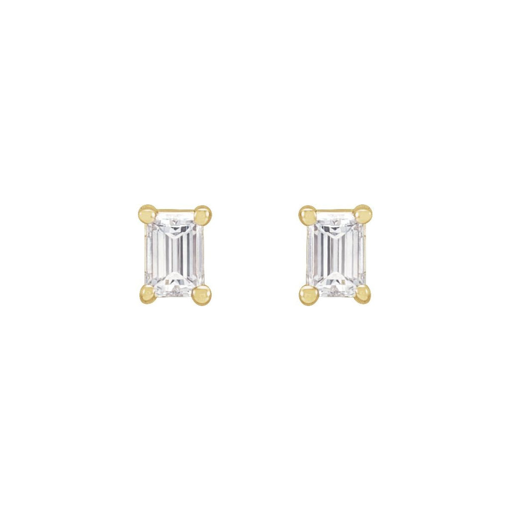 14K Yellow Gold .08 CTW Natural Diamond Stud Earrings