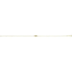 14K Yellow Gold .015 CTW Natural Diamond Angel Wing 6 1/2-7 1/2" Bracelet