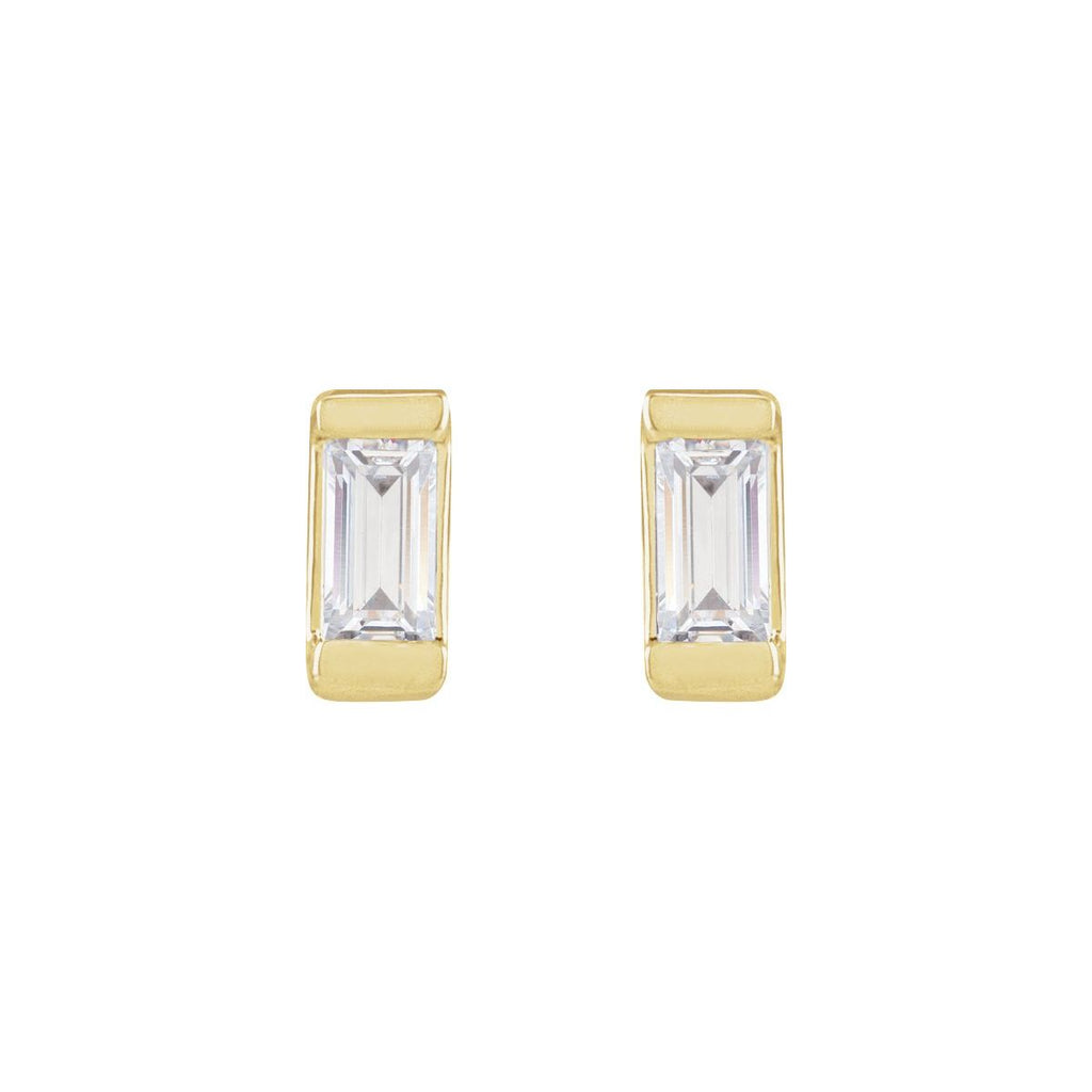 14K Yellow Gold .08 CTW Lab-Grown Diamond Earrings
