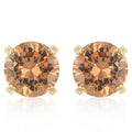 Simple Champagne Cubic Zirconia Studs