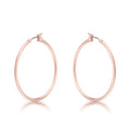 Elegant Rosegold Hoop Earrings