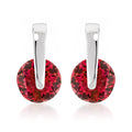 Red CZ Elegance Earrings
