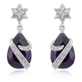 Royal Wrapped Amethyst Earrings