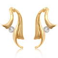 Solitaire Winged Earrings