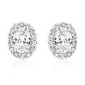 Clear Stone Estate Earrings