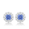 Bella Bridal Earrings in Light Purple