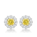 Bella Bridal Earrings in Yellow