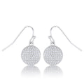 .6 Ct Elegant CZ Disk Earrings