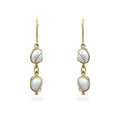 Yellow Gold Pearl Drops
