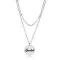 Delicate Stainless Steel Thankful Necklace