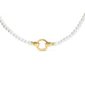 18K Yellow Gold Vermeil Pearl Strand Infinity Necklace