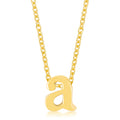 Golden Initial A Pendant