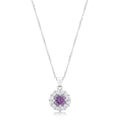 Bella Bridal Pendant in Purple