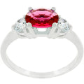 Oval Quartet Cubic Zirconia Ring